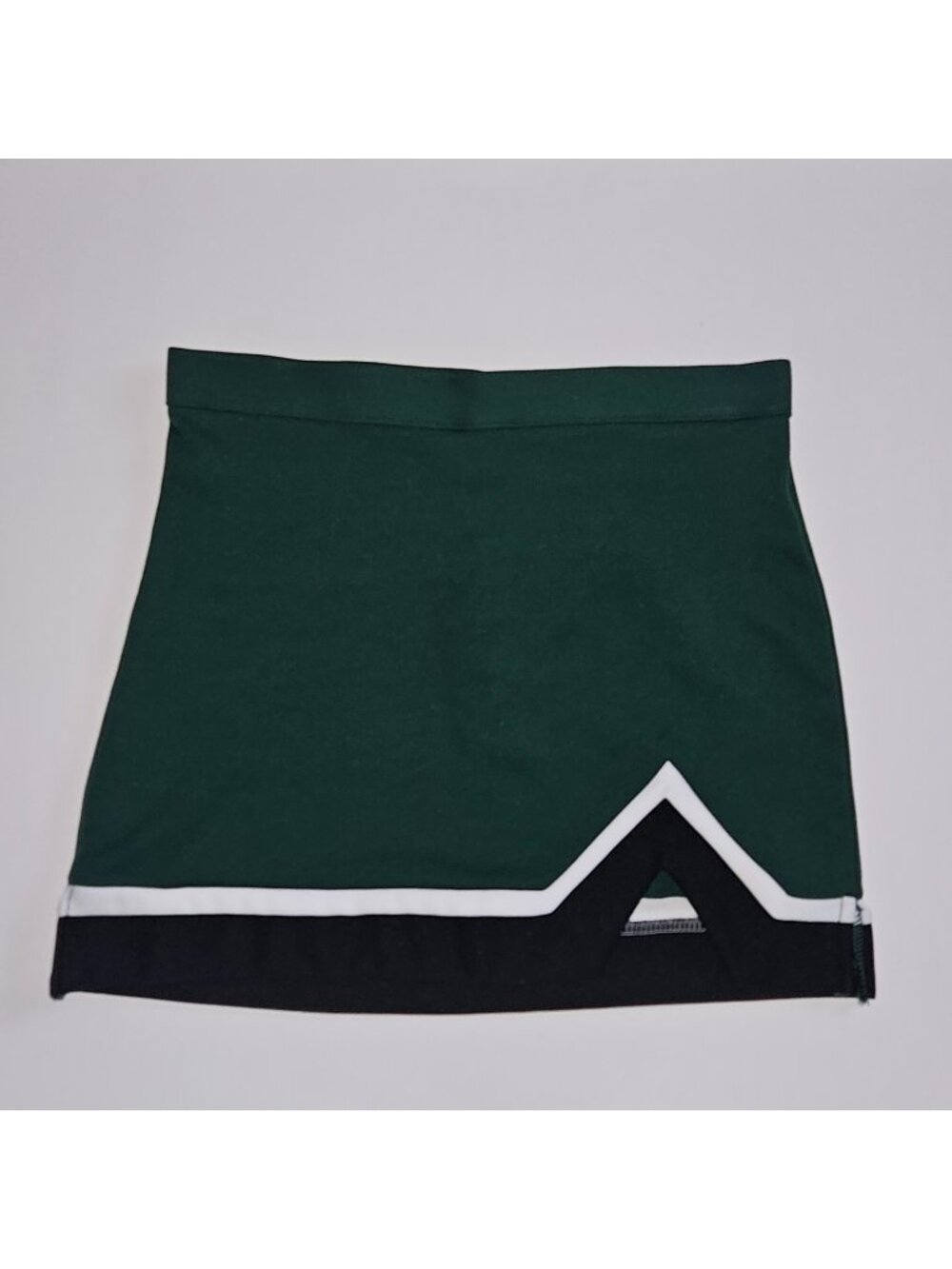 Chasse Cheerleader Skirt Short Green White Black Costume Girls Youth Large